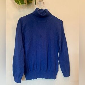 STICHCOUNT blue women turtleneck sweater/size L